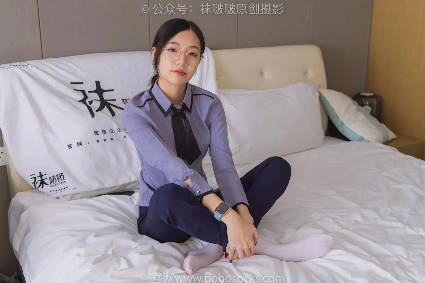 [BoBoSocks袜啵啵]NO.178 小甜豆-高跟鞋、厚白丝、ol风裤里丝 [140P]插图7